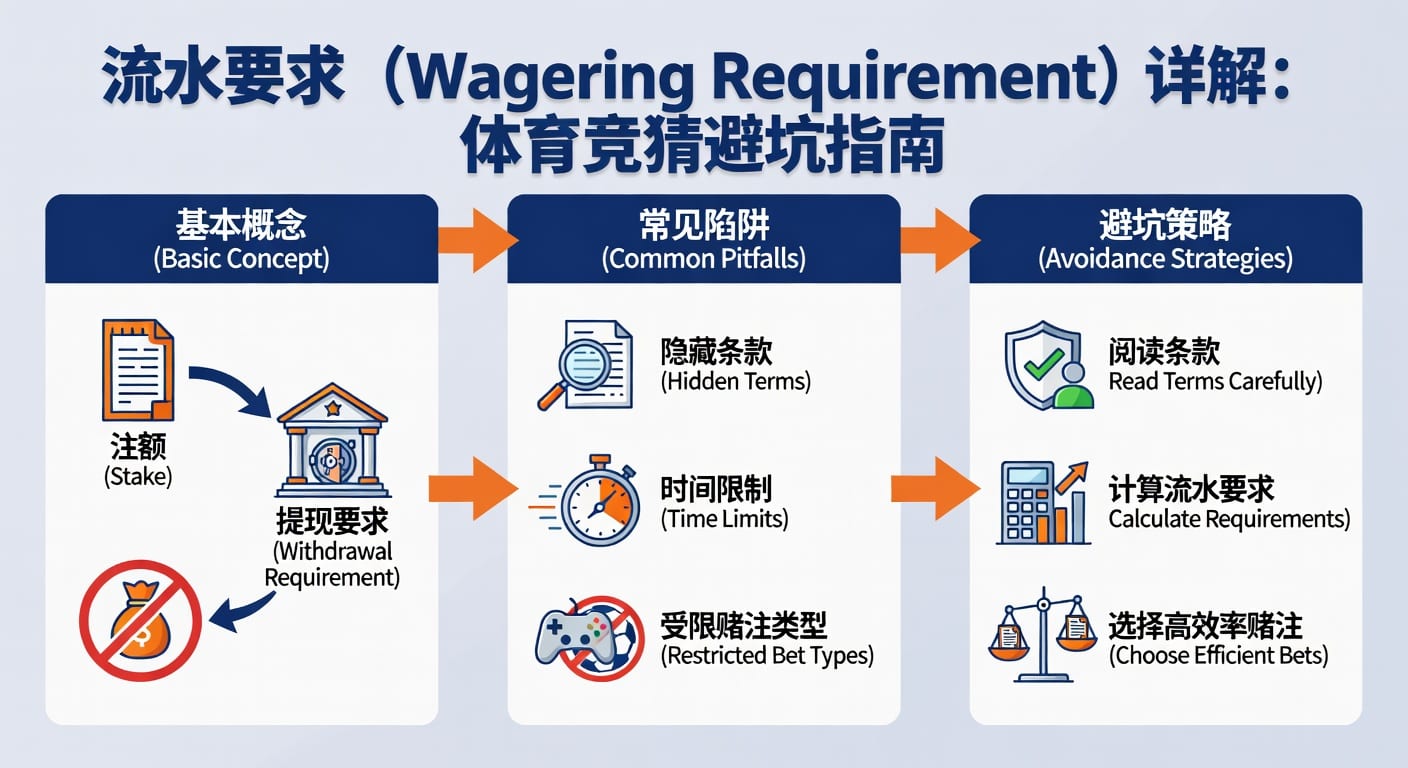 流水要求 sports wagering requirement：体育玩家必读